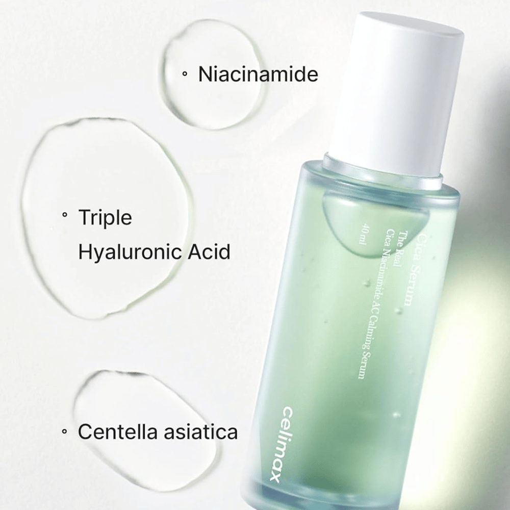 Celimax The Real Cica Niacinamide AC Calming Serum με centella, νιασιναμίδη και υαλουρονικό οξύ