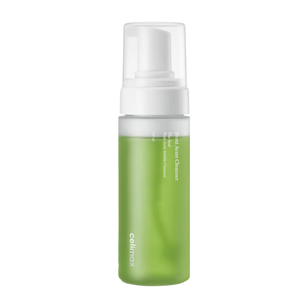 Το μπουκάλι με The Real Noni Acne Bubble Cleanser δείχνει έναν φρέσκο και πράσινο τόνο, που υποδηλώνει φυσικά συστατικά. Η αντλία διανομής το καθιστά φιλικό προς τον χρήστη και ιδανικό για τη δημιουργία ενός πλούσιου, αφρώδους καθαριστικού. Ιδανικό για την καταπολέμηση της ακμής και για να δώσει στο δέρμα μια καθαρή και καθαρή αίσθηση.