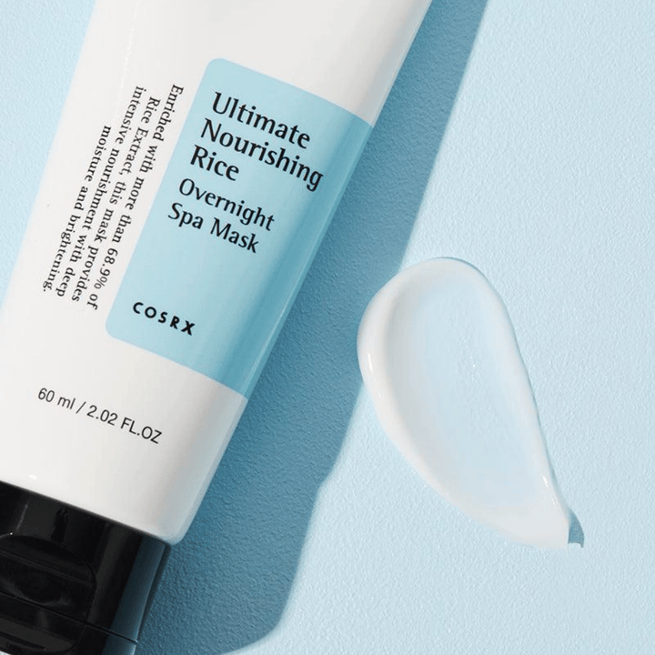 COSRX Rice Overnight Spa Mask κρεμώδης υφή με εκχύλισμα ρυζιού που χαρίζει λάμψη και απαλό δέρμα κατά τη διάρκεια της νύχτας