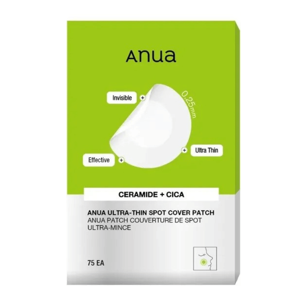 Anua Ultra-Thin Spot Cover Patch είναι μια υπέρλεπτη και αόρατη θεραπεία κηλίδων με κεραμίδια και Cica. Αποτελεσματική για να ηρεμήσει το ερεθισμένο δέρμα και να προστατεύσει από τη ρύπανση. Ιδανική για διακριτική χρήση μέρα και νύχτα!