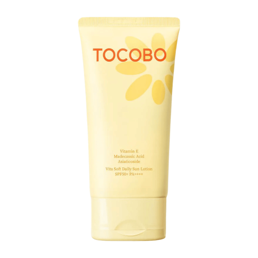 Tocobo Vita Soft Daily Sun Lotion SPF50+ PA++++ veganικό αντηλιακό με βιταμίνη E που προστατεύει το δέρμα και προσφέρει απαλή, ενυδατωμένη αίσθηση