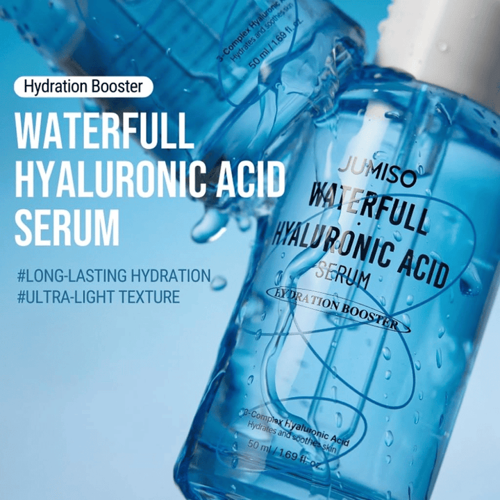 Jumiso Waterfull Hyaluronic Acid Serum – εξαιρετικά ελαφρύ κορεατικό ενυδατικό ορό με μακράς διαρκείας ενυδάτωση και γρήγορη απορρόφηση