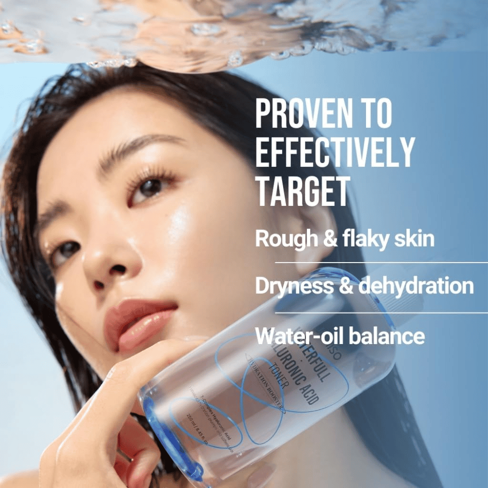 Jumiso Waterfull Hyaluronic Acid Toner 250 ml – έντονα ενυδατική λοσιόν που καταπολεμά την ξηρότητα, το ξεφλούδισμα του δέρματος και την ανισορροπία επιπέδων υγρασίας και λιπαρότητας