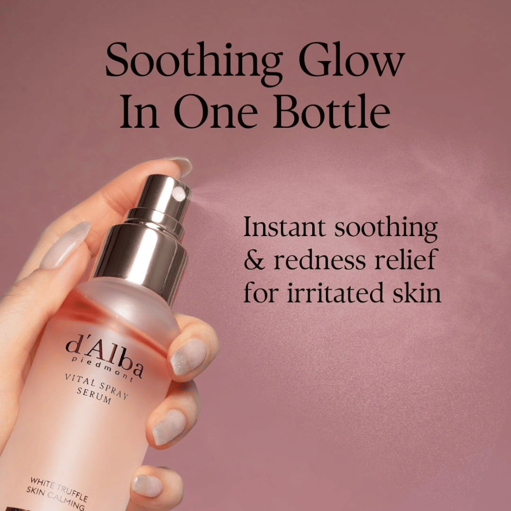 d'Alba White Truffle Vital Spray Serum – ενυδατικό mist προσώπου που καταπραΰνει το ερεθισμένο δέρμα και χαρίζει λάμψη
