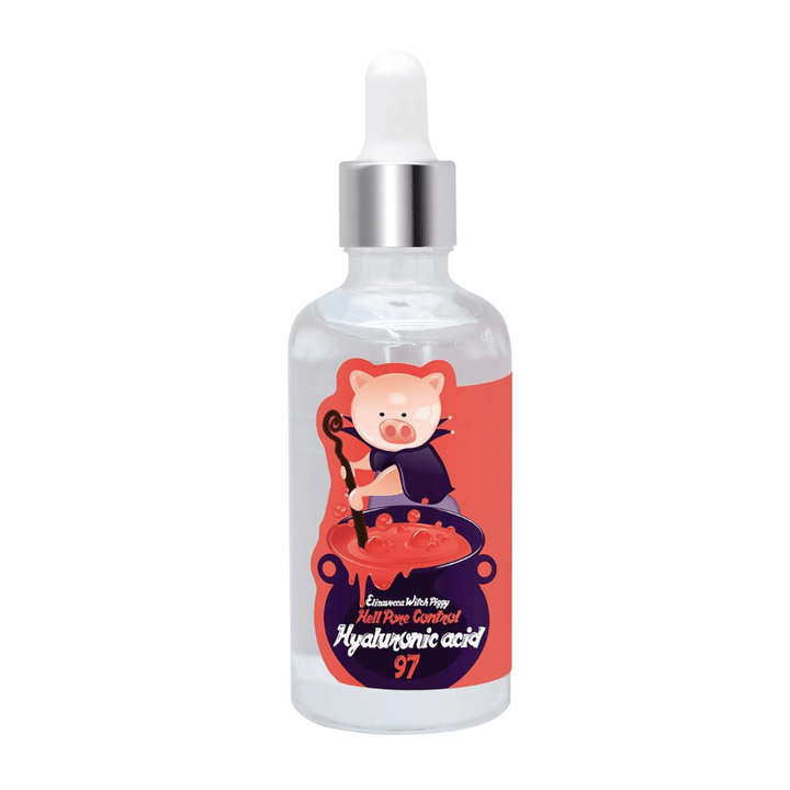 Elizavecca Witch Piggy Hell Pore Control Hyaluronic Acid 97 – συμπυκνωμένος ορός υαλουρονικού οξέος που ενισχύει τον δερματικό φραγμό και παρέχει μακροχρόνια ενυδάτωση.