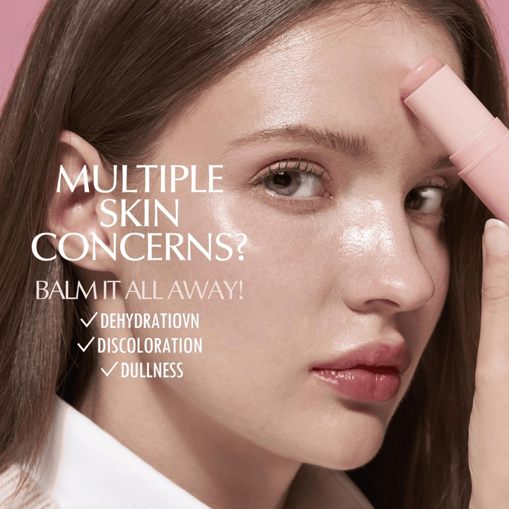 KAHI Wrinkle Bounce Multi Balm εφαρμόζεται στο πρόσωπο για ενυδάτωση, λάμψη και βελτιωμένη ελαστικότητα δέρματος κατά της ξηρότητας και της θαμπής όψης.