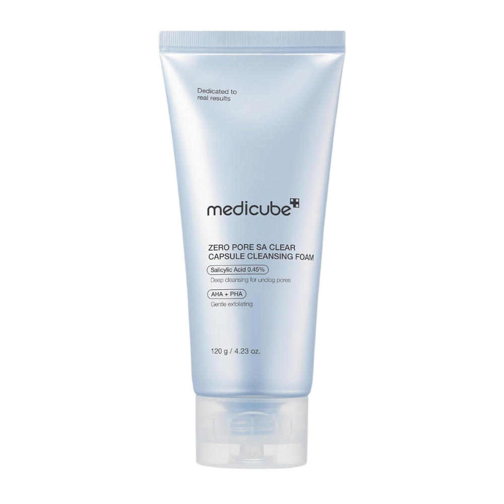 Medicube Zero Pore SA Clear Capsule Cleansing Foam 120 g – ήπιος αλλά αποτελεσματικός καθαρισμός με σαλικυλικό οξύ, AHA και PHA για καθαρότερο δέρμα.
