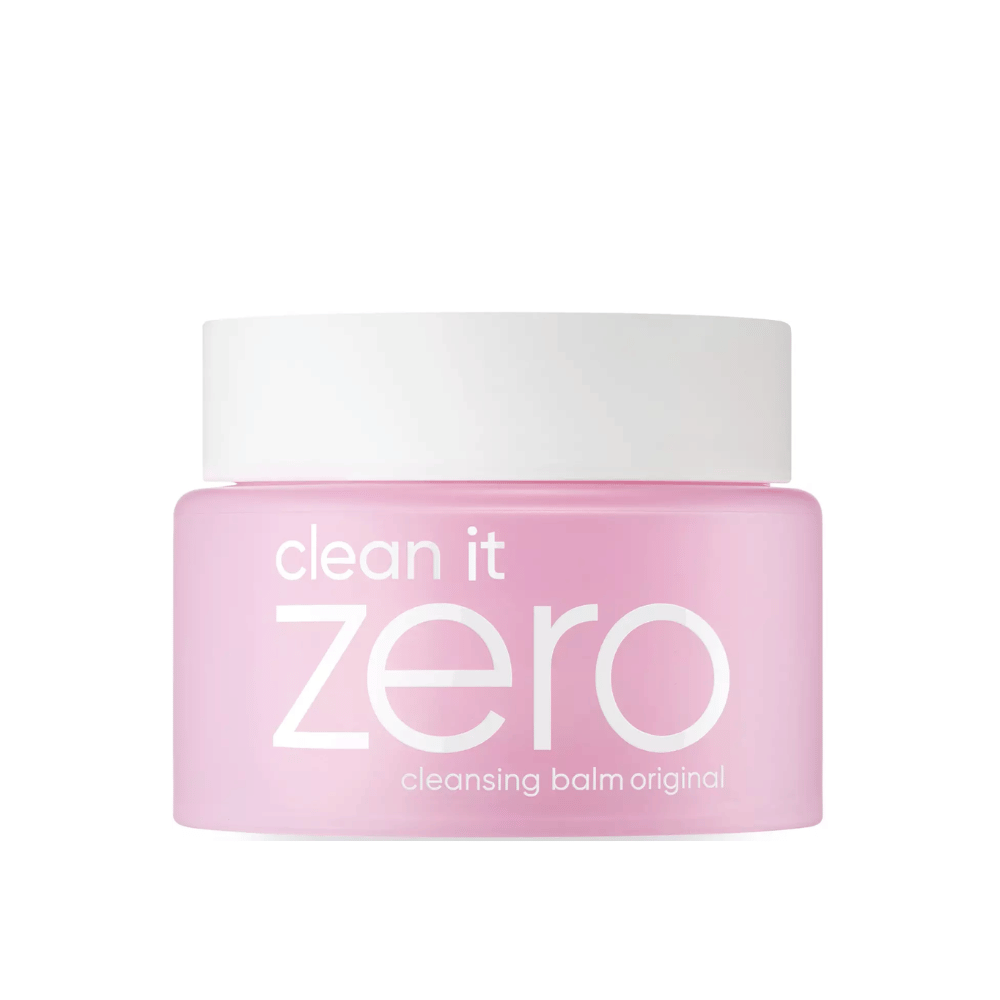Ένα βάζο Clean It Zero Cleansing Balm Original 100ml σε λευκό φόντο, που προωθεί το αρχικό καθαριστικό βάλσαμο περιποίησης δέρματος της BANILA CO.