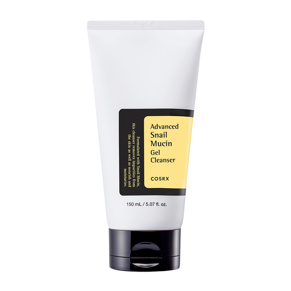 COSRX Advanced Snail Mucin Gel Cleanser 150ml αναζωογονεί το δέρμα.
