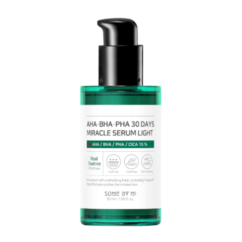 SOME BY MI AHA, BHA, PHA 30 Days Miracle Serum Light 50ml για ακμή και κηλίδες χρωστικών.