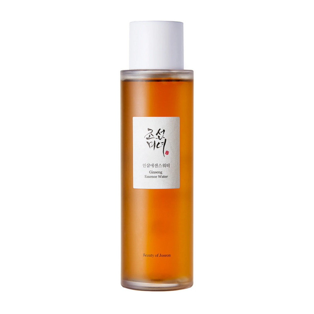 Ένα μπουκάλι Beauty of Joseon Ginseng Essence Water 150ml σε λευκό φόντο.