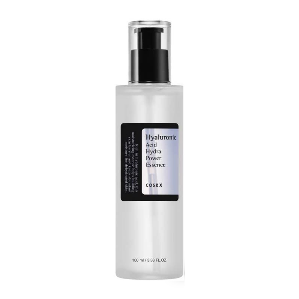 Ένα COSRX Hyaluronic Acid Hydra Power Essence 100ml με ενυδατικές ιδιότητες.