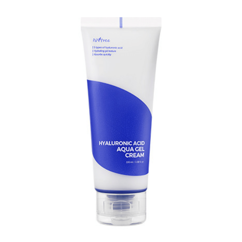 Ένας σωλήνας Hyaluronic Acid Aqua Gel Cream 100ml από Isntree για ενυδάτωση προσώπου.