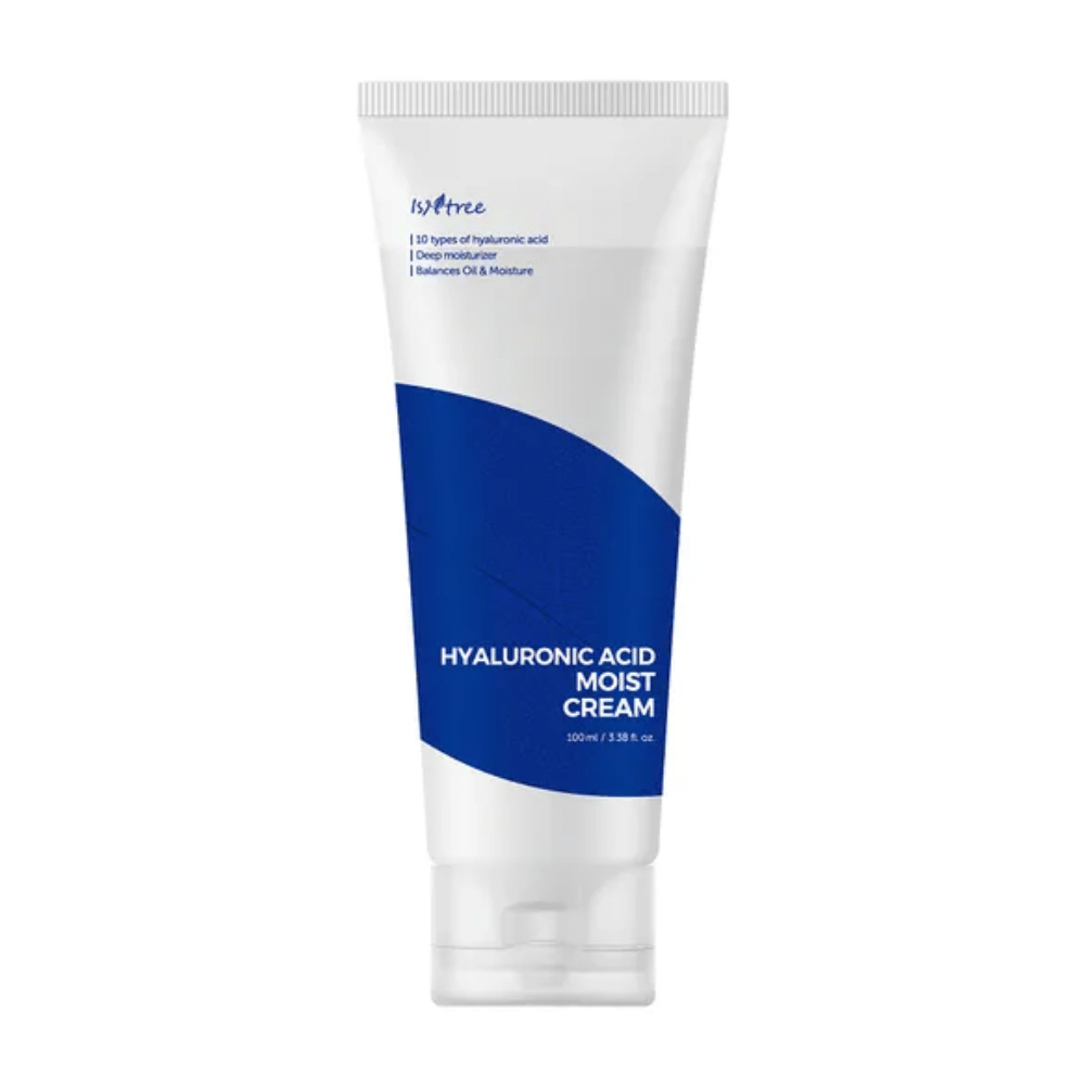 Ένα σωληνάριο Isntree Hyaluronic Acid Moist Cream 100ml για ενυδάτωση.