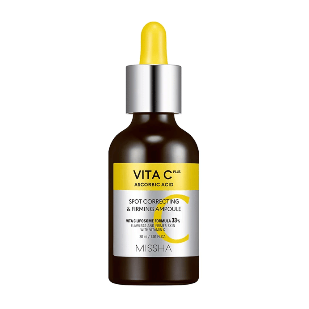 MISSHA Vita C Plus Spot Correcting & Firming Ampoule 30ml, εμφανίζεται σε λευκό φόντο.