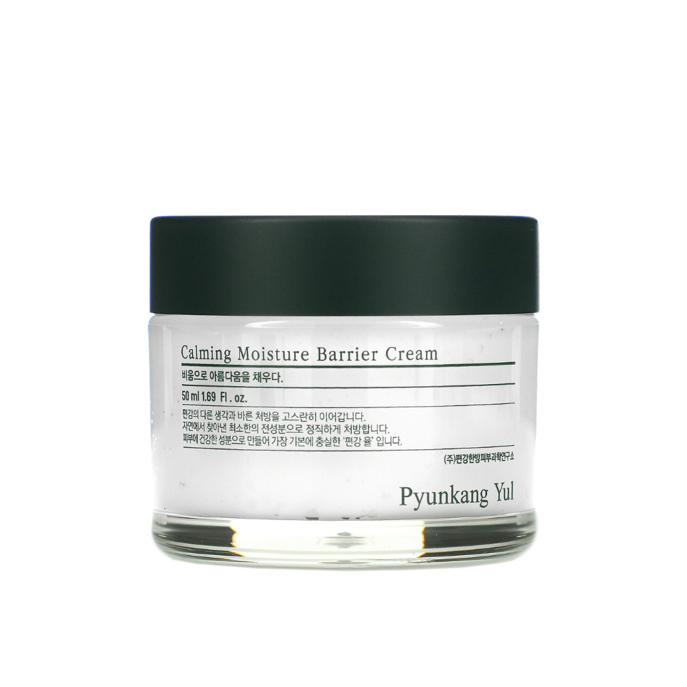 Ένα δοχείο με Pyunkang Yul Calming Moisture Barrier Cream 50ml σε λευκό φόντο.